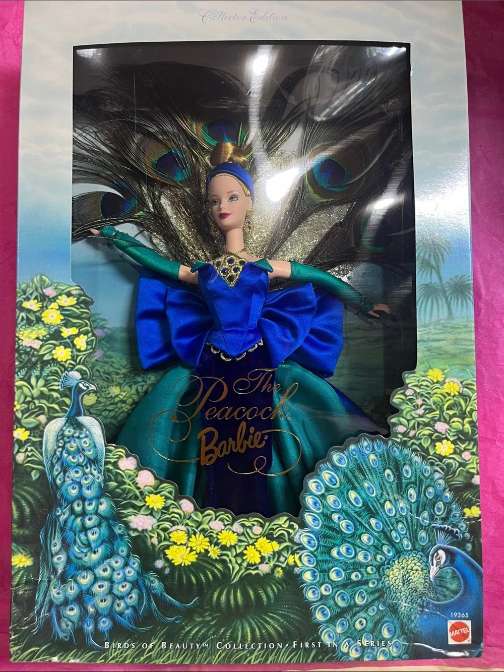 1998 The Peacock Barbie Birds of Beauty Collection NRFB